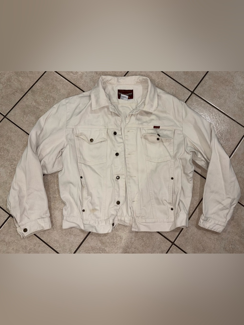 Rustler Cream Men's Denim Jacket